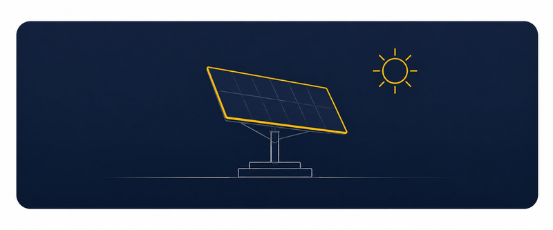 Structure indépendante avec panneaux solaires